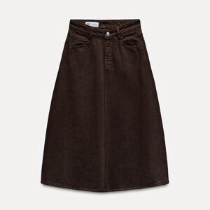 TRF COLOR DENIM SKIRT